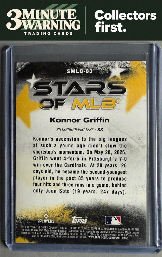2026 Topps Update #SMLB-83 Konnor Griffin Stars of MLB