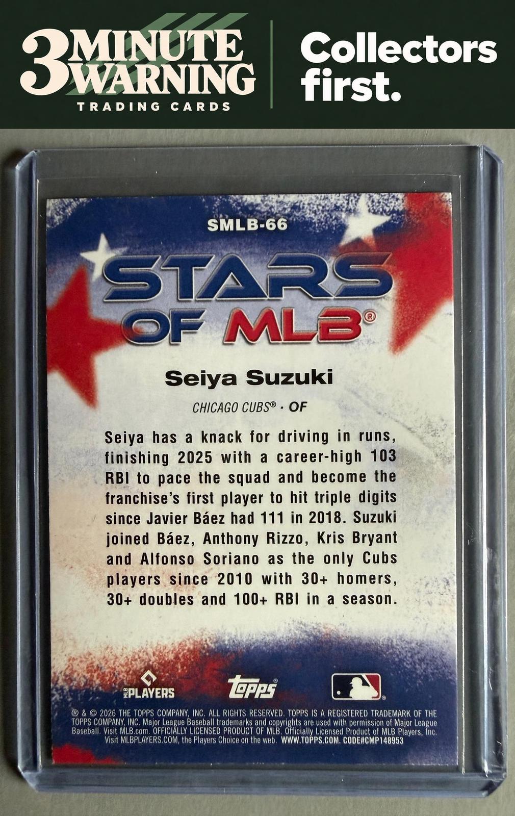 2026 Topps Update #SMLB-66 Seiya Suzuki Stars of MLB