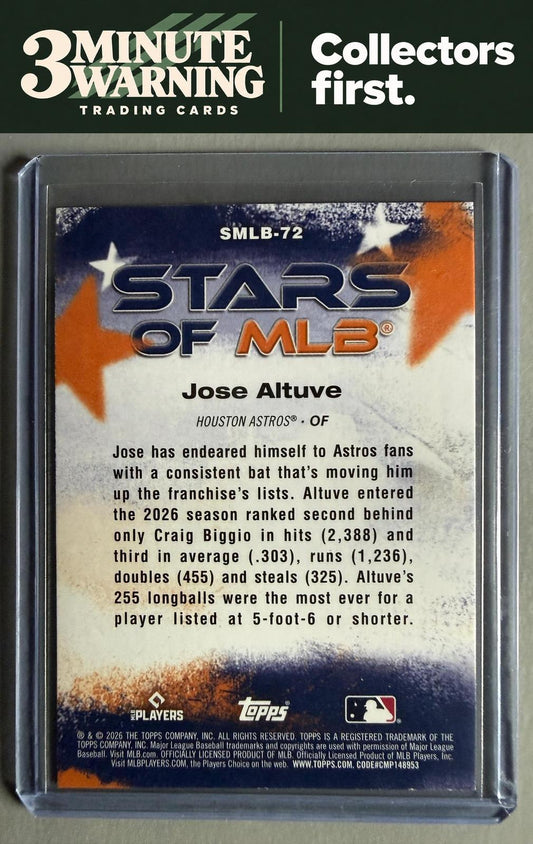 2026 Topps Update #SMLB-72 Jose Altuve Stars of MLB