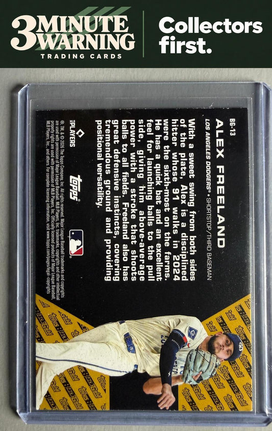 2026 Topps Update #BG-13 Alex Freeland Topps Black Gold