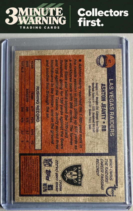 2026 Topps Heritage #47 Ashton Jeanty