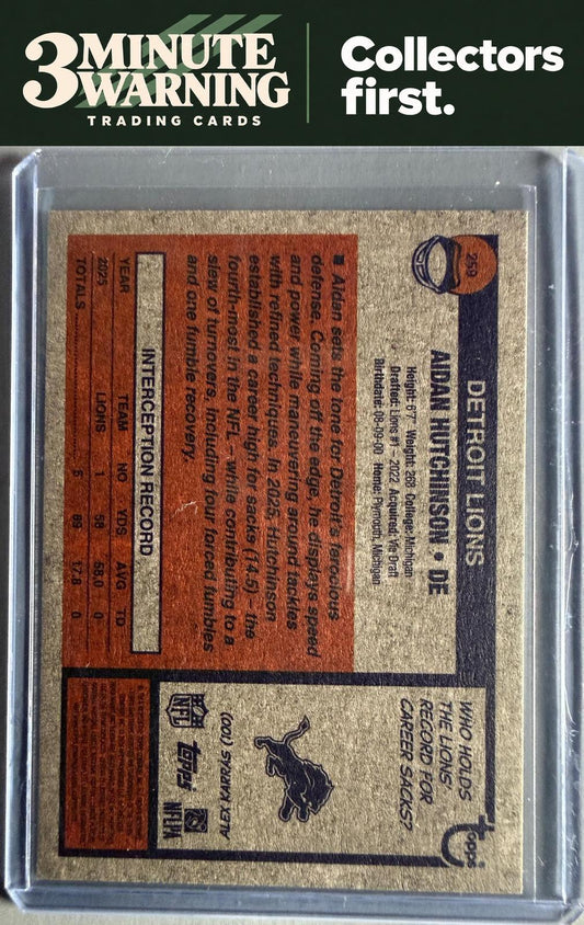 2026 Topps Heritage #259 Aidan Hutchinson