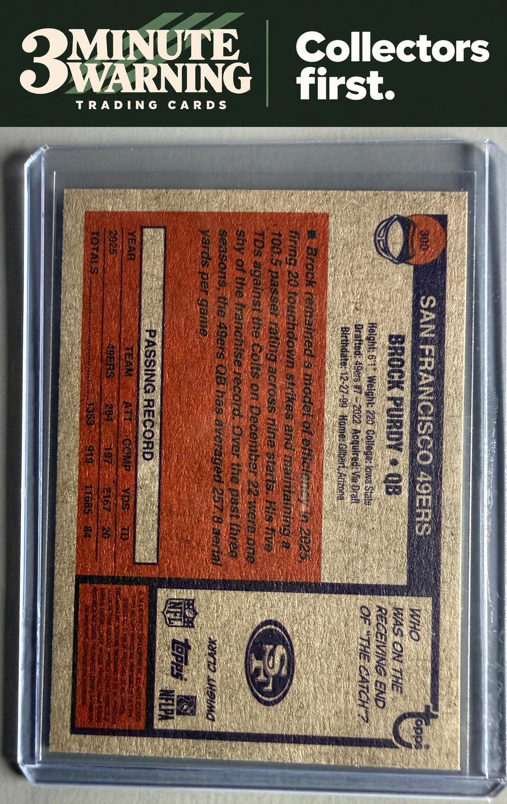 2026 Topps Heritage #300 Brock Purdy