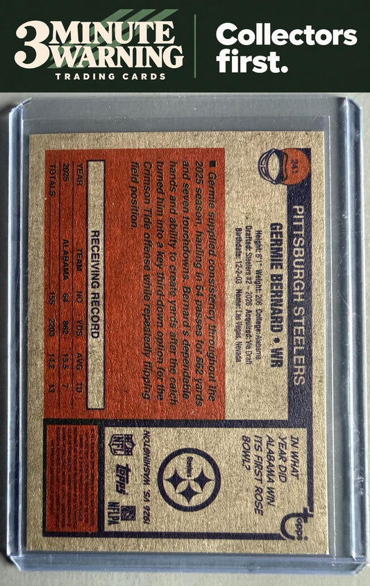 2026 Topps Heritage #241 Germie Bernard