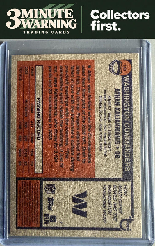 2026 Topps Heritage #143 Athan Kaliakmanis