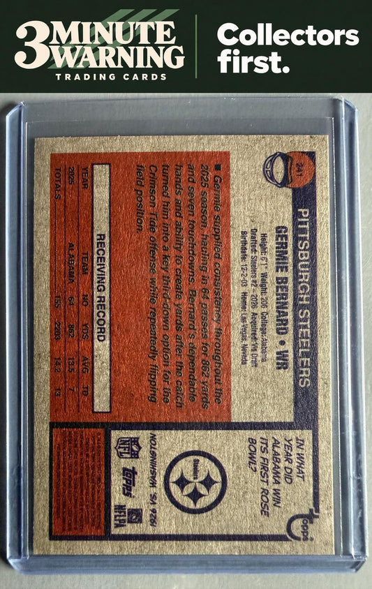 2026 Topps Heritage #241 Germie Bernard