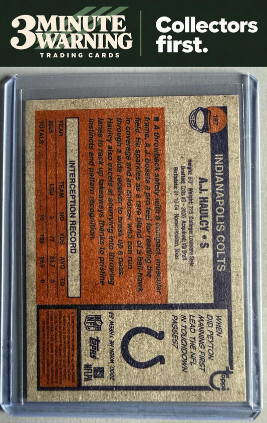 2026 Topps Heritage #167 A.J. Haulcy