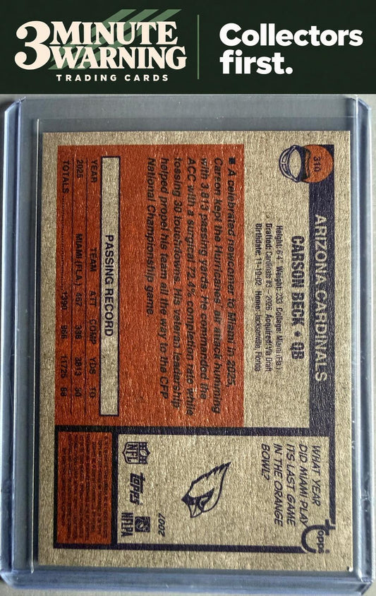 2026 Topps Heritage #310 Carson Beck