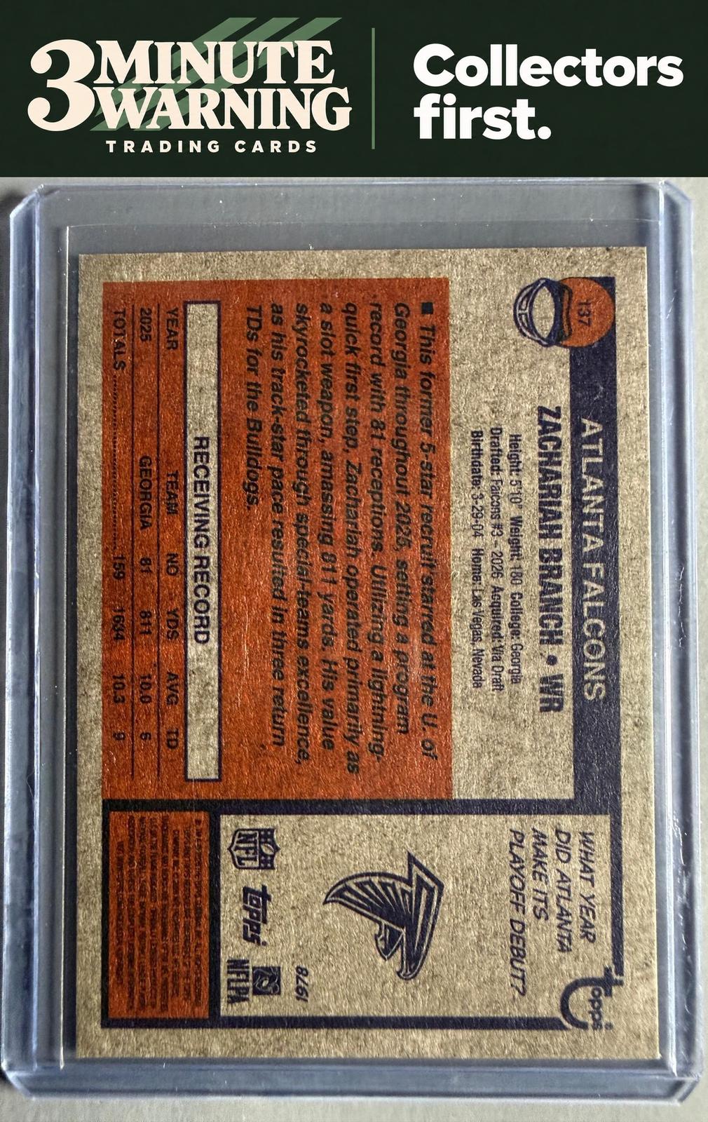 2026 Topps Heritage #137 Zachariah Branch