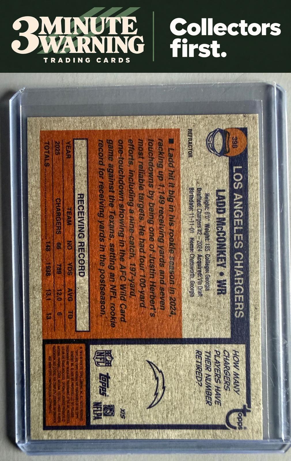 2026 Topps Heritage #398 Ladd McConkey Chrome