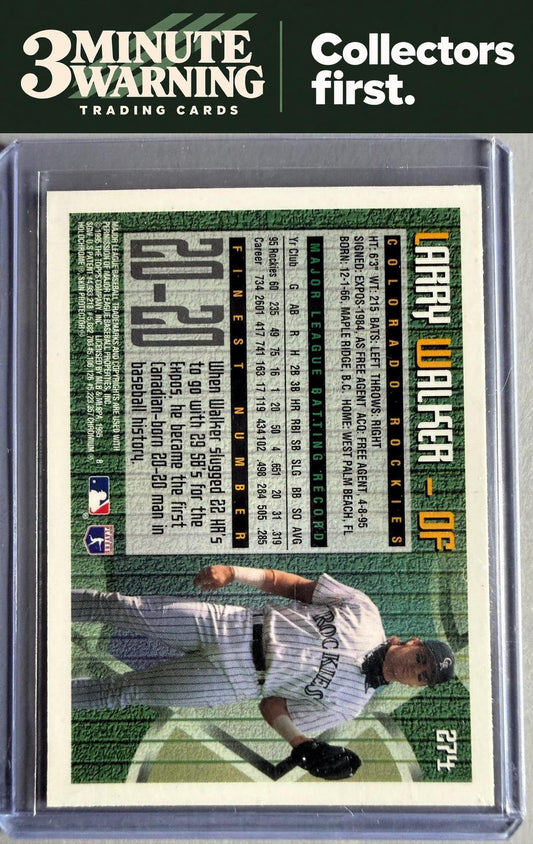 1995 Finest #274 Larry Walker