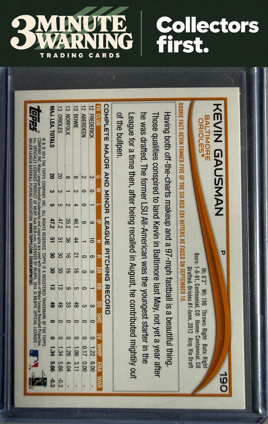 2014 Topps #190 Kevin Gausman Green