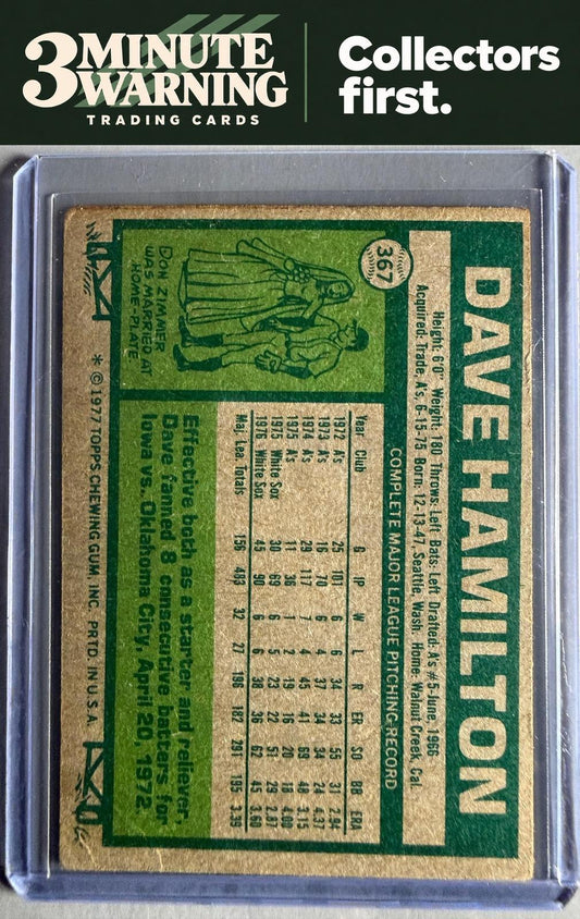 1977 Topps #367 Dave Hamilton