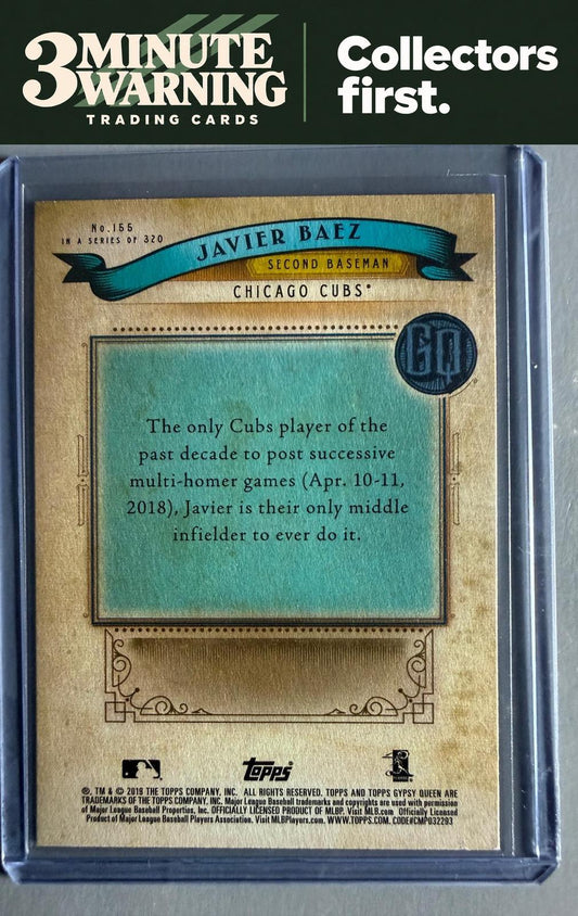 2019 Topps Gypsy Queen #155 Javier Baez Green