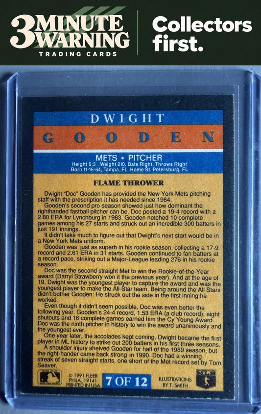 1991 Fleer #7 Dwight Gooden Pro-Visions