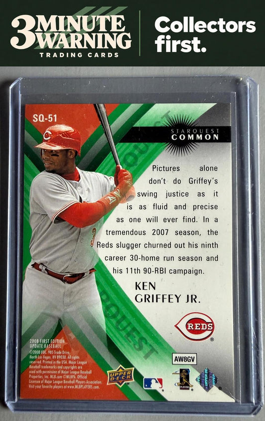 2008 Upper Deck First Edition #SQ-51 Ken Griffey Jr. StarQuest Green Common
