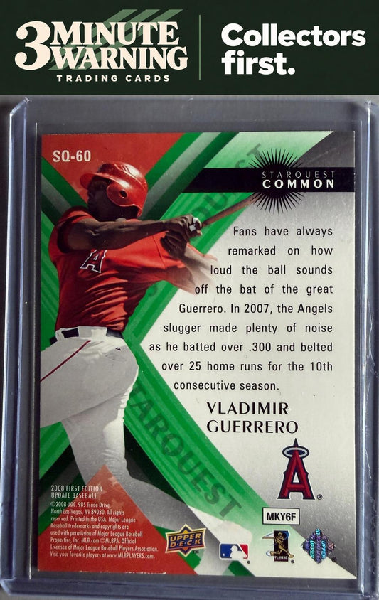 2008 Upper Deck First Edition #SQ-60 Vladimir Guerrero StarQuest Green Common