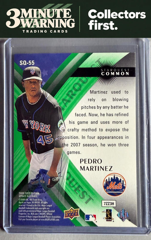 2008 Upper Deck First Edition #SQ-55 Pedro Martinez StarQuest Green Common