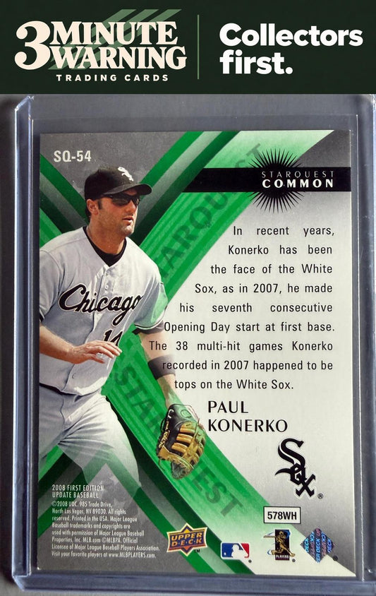 2008 Upper Deck First Edition #SQ-54 Paul Konerko StarQuest Green Common