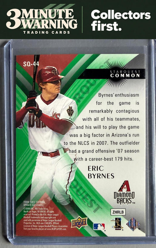 2008 Upper Deck First Edition #SQ-44 Eric Byrnes StarQuest Green Common