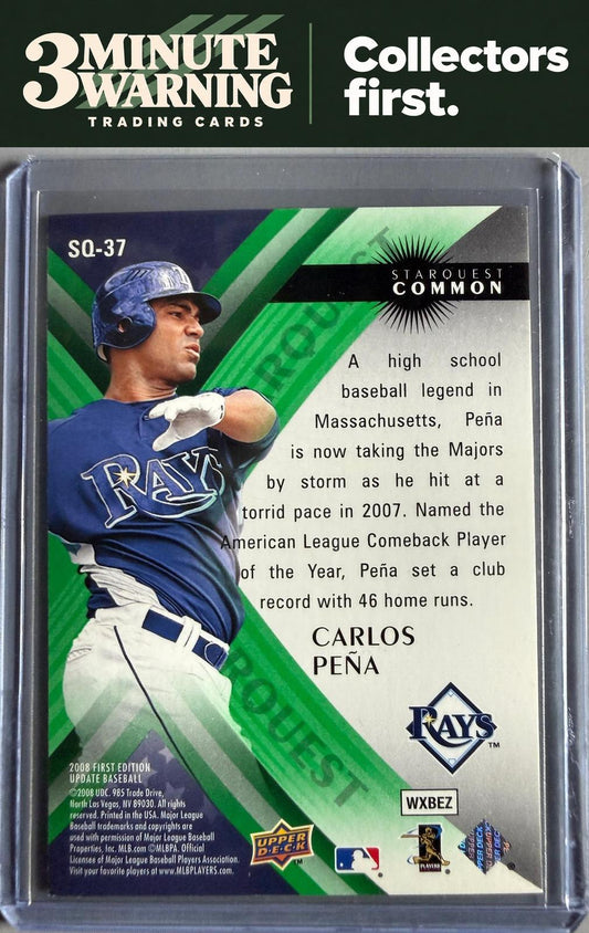 2008 Upper Deck First Edition #SQ-37 Carlos Pena StarQuest Green Common