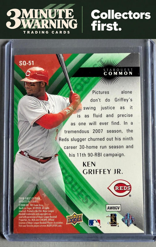 2008 Upper Deck First Edition #SQ-51 Ken Griffey Jr. StarQuest Green Common