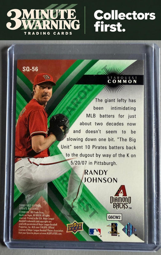 2008 Upper Deck First Edition #SQ-56 Randy Johnson StarQuest Green Common