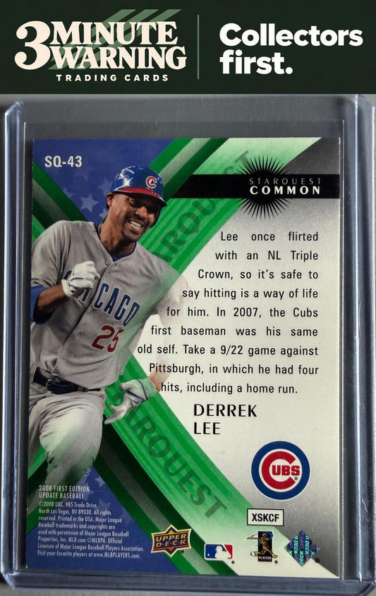 2008 Upper Deck First Edition #SQ-43 Derrek Lee StarQuest Green Common