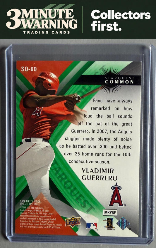 2008 Upper Deck First Edition #SQ-60 Vladimir Guerrero StarQuest Green Common