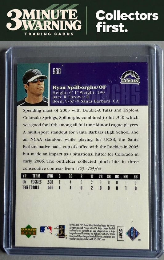 2006 Upper Deck #968 Ryan Spilborghs