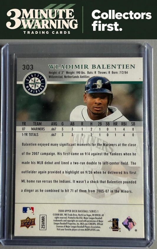 2008 Upper Deck #303 Wladimir Balentien