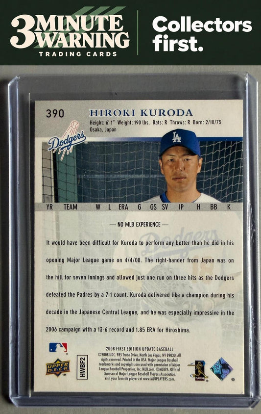 2008 Upper Deck First Edition #390 Hiroki Kuroda Factory Set