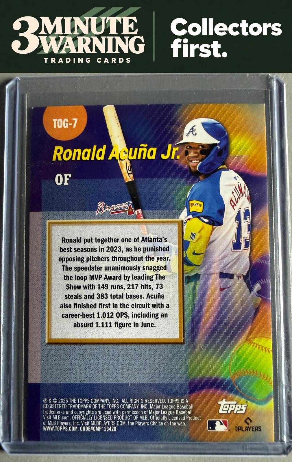 2026 Topps #TOG-7 Ronald Acuña Jr. Titans of the Game