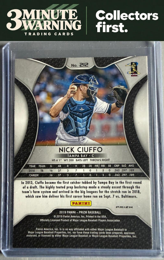 2019 Panini Prizm #212 Nick Ciuffo Purple Prizm