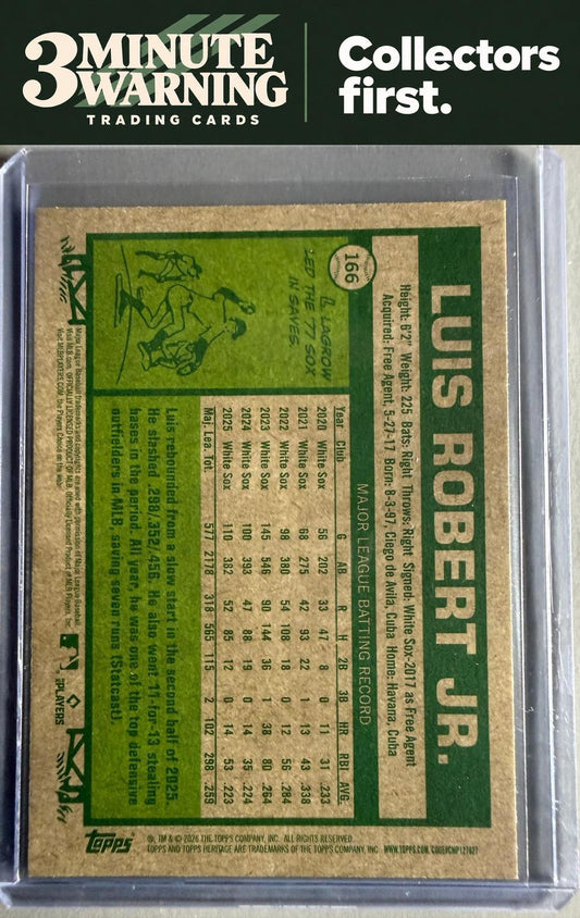 2026 Topps Heritage #166 Luis Robert Jr. Chrome