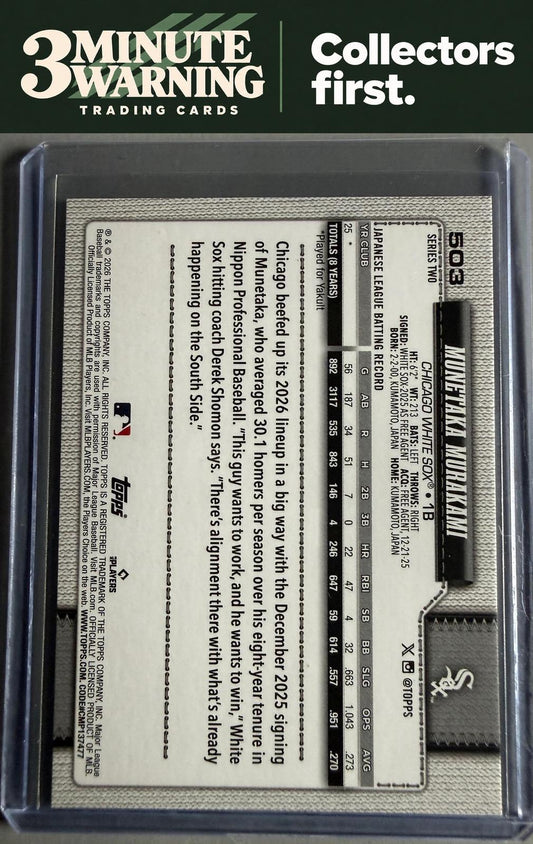 2026 Topps #503 Munetaka Murakami