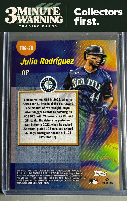 2026 Topps #TOG-20 Julio Rodríguez Titans of the Game