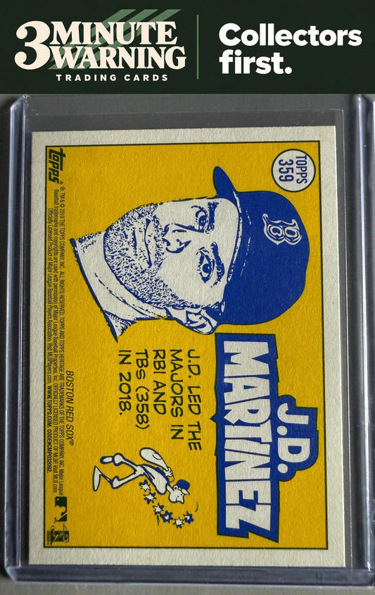2019 Topps Heritage #359 J.D. Martinez