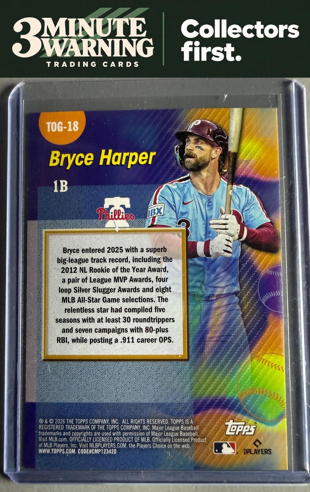 2026 Topps #TOG-18 Bryce Harper Titans of the Game