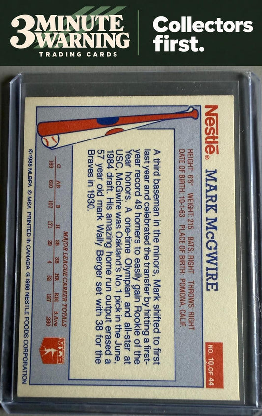 1988 Nestle Dream Team #10 Mark McGwire