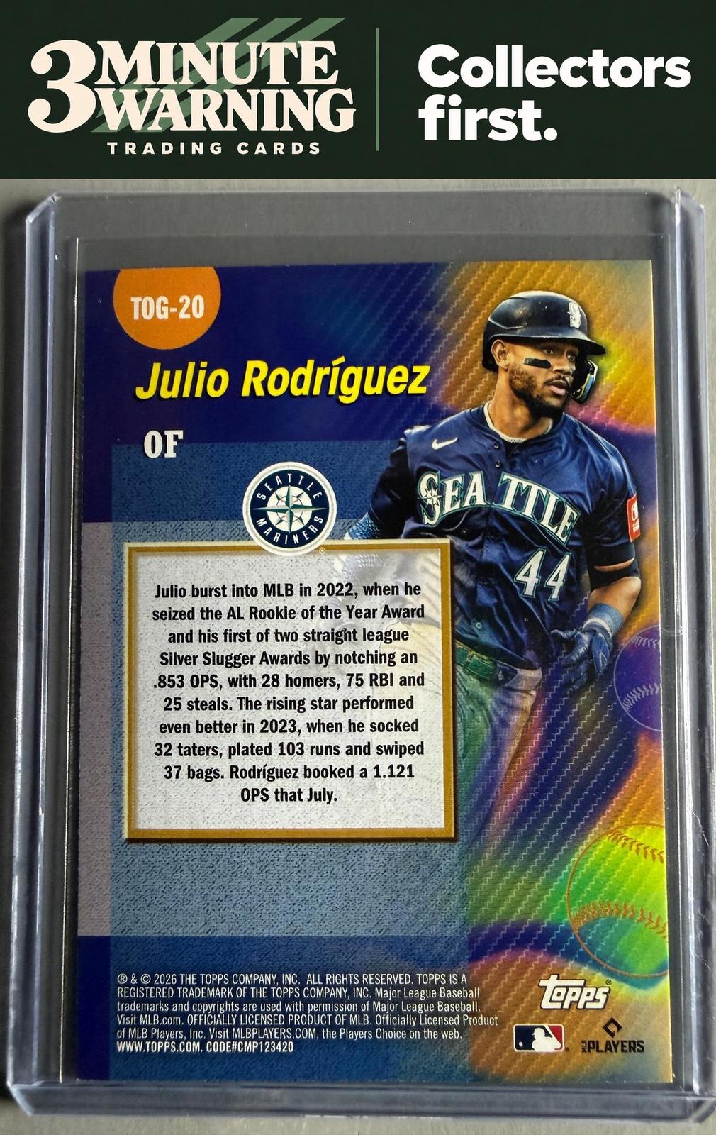2026 Topps #TOG-20 Julio Rodríguez Titans of the Game