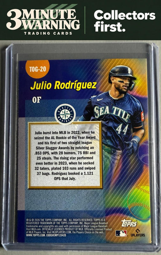 2026 Topps #TOG-20 Julio Rodríguez Titans of the Game