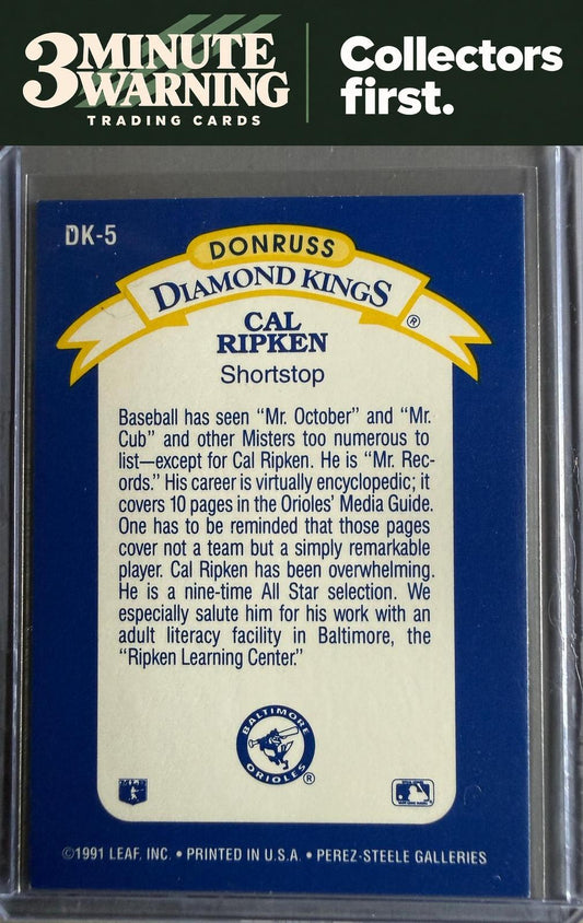 1992 Donruss #DK-5 Cal Ripken Diamond Kings