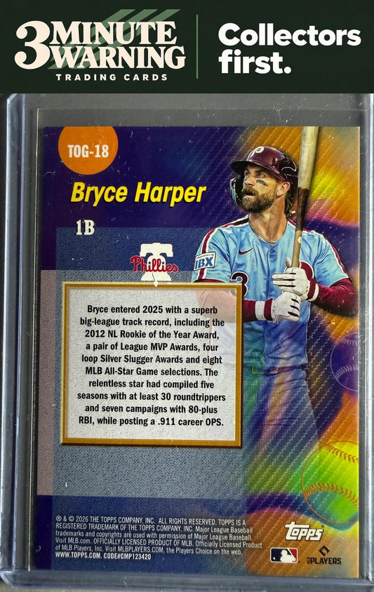 2026 Topps #TOG-18 Bryce Harper Titans of the Game