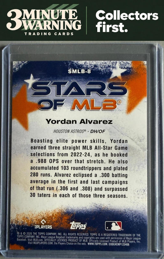 2026 Topps #SMLB-8 Yordan Alvarez Stars of MLB