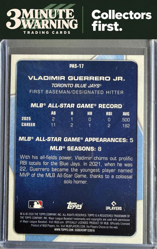 2026 Topps #PAS-17 Vladimir Guerrero Jr. Perennial All-Stars