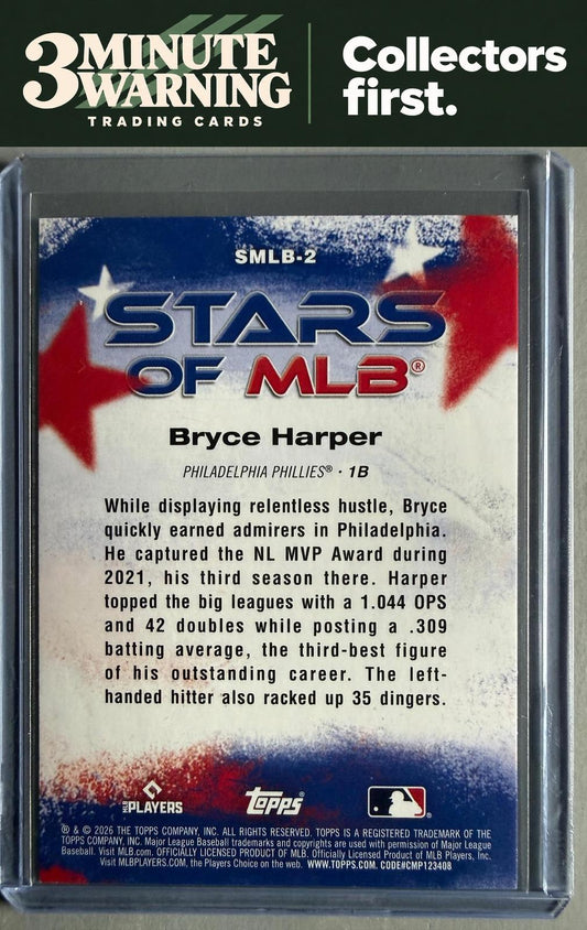 2026 Topps #SMLB-2 Bryce Harper Stars of MLB