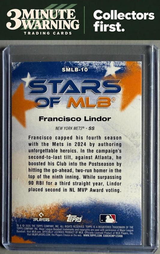 2026 Topps #SMLB-10 Francisco Lindor Stars of MLB
