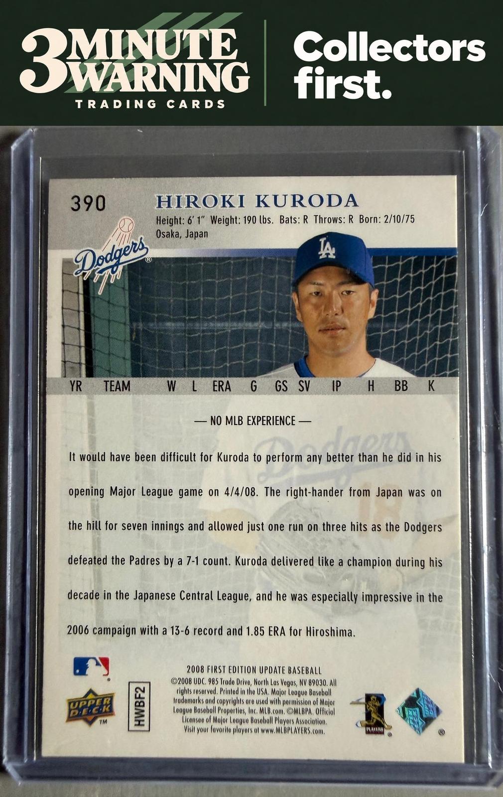 2008 Upper Deck First Edition #390 Hiroki Kuroda