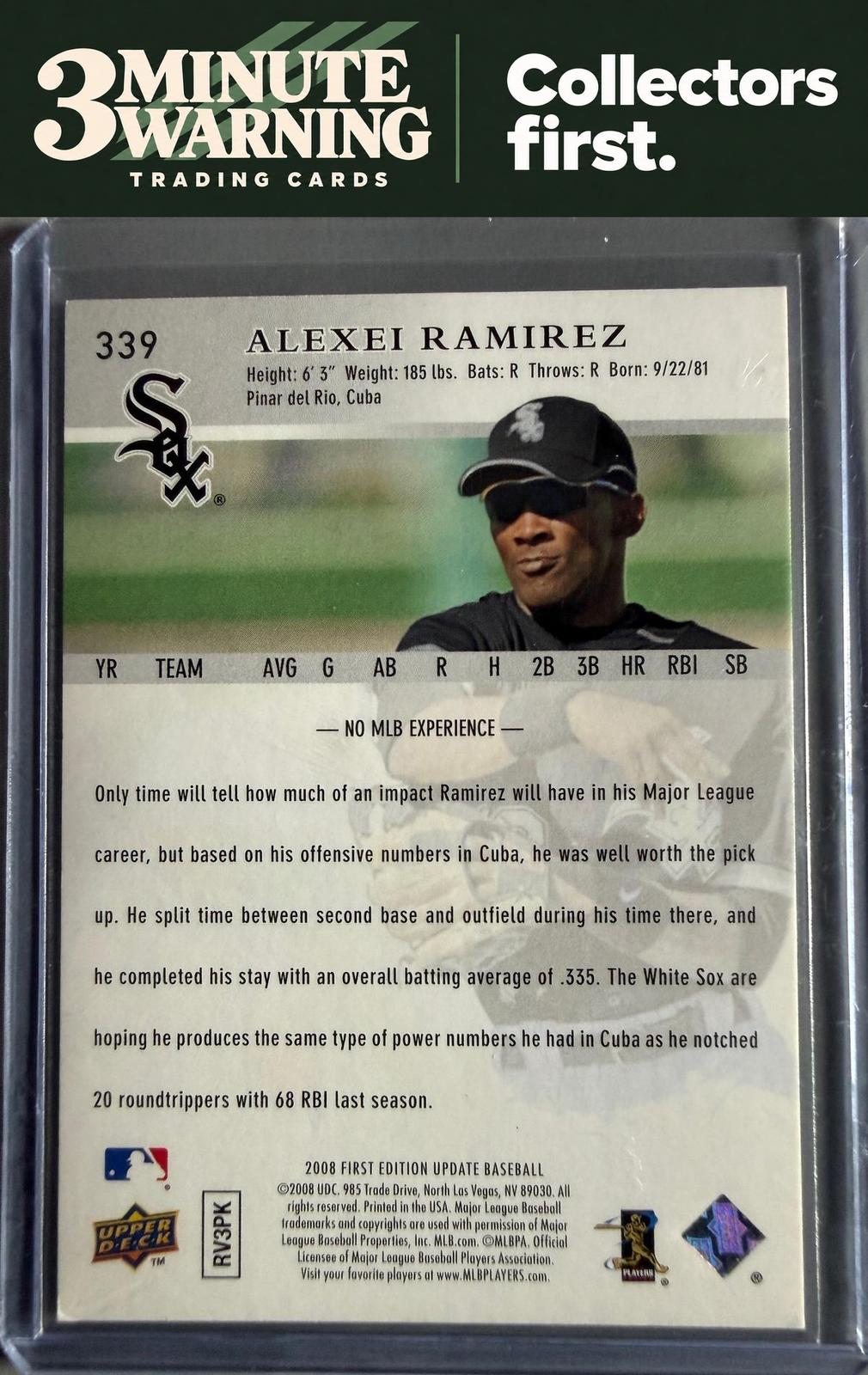 2008 Upper Deck First Edition #339 Alexei Ramirez